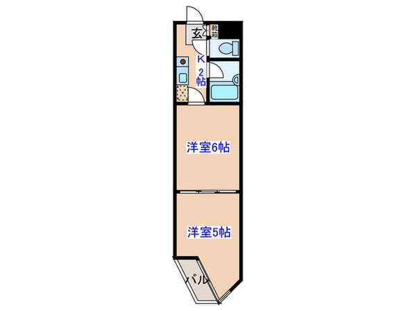 バリュー大和町の物件間取画像